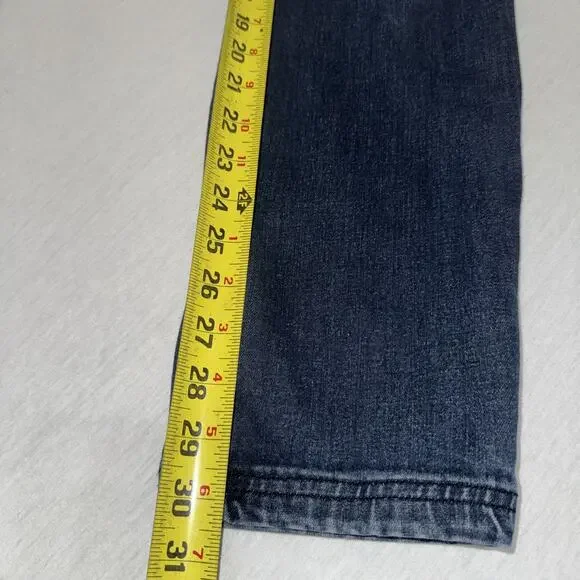 Kuhl Denim Tapered Blue Jeans Size 31x32 Indigo Dye Stretch Mid Rise - Picture 7 of 11
